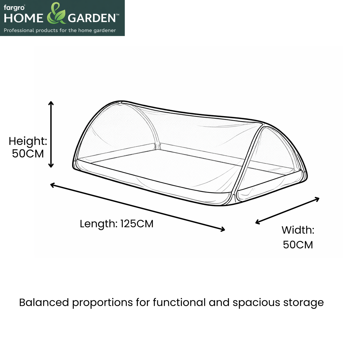 Pop-Up Triangle Net Cloche, Medium Plant Protection Cover, 125 x 50 x 50 cm