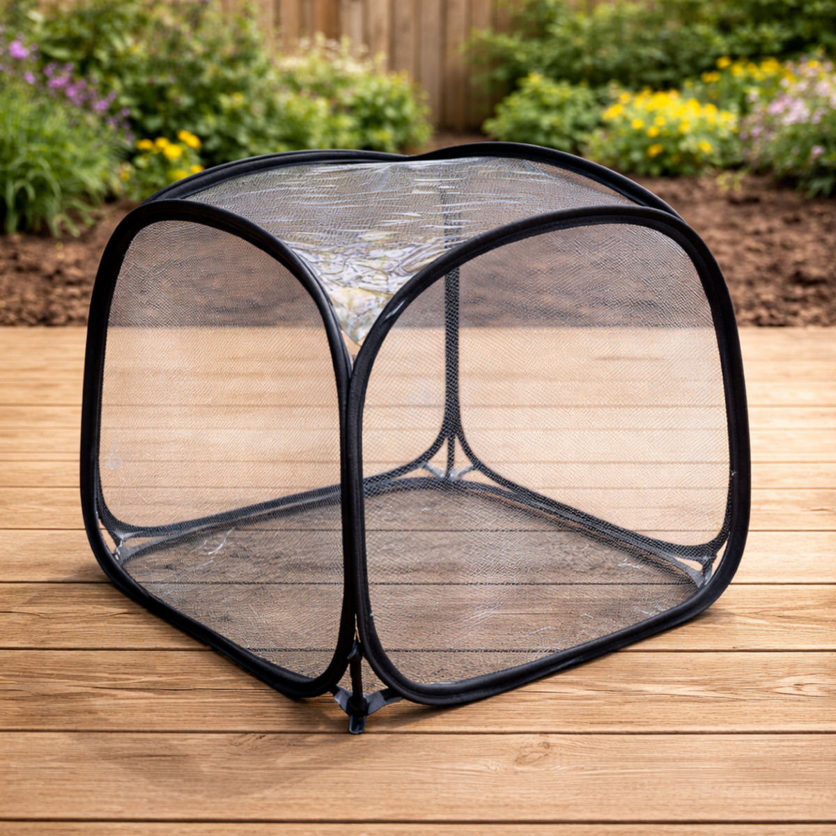 Pop-Up Mini Greenhouse Cloche, Plant Protection Cover, 50 x 50 x 50 cm