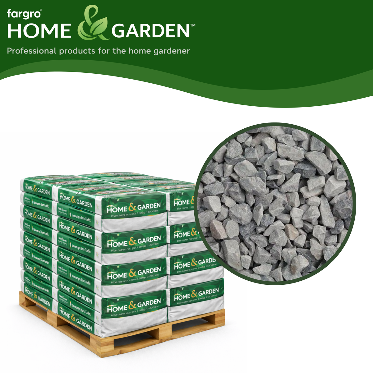 Ice Blue Stone Chippings 20mm - Pallet (50) 20kg bags