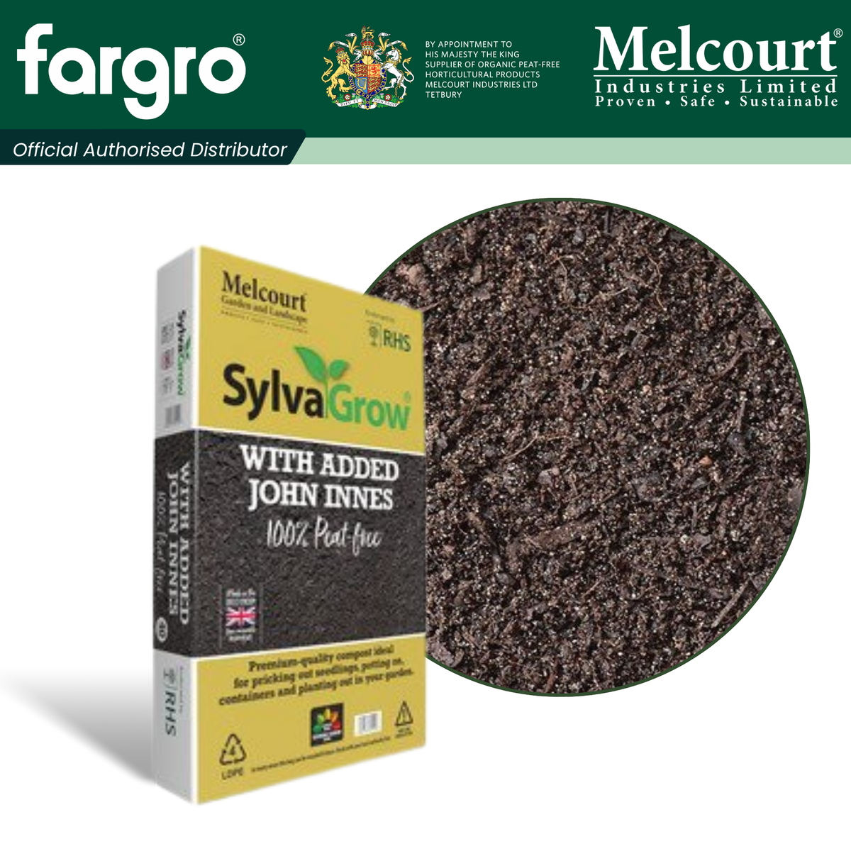 Melcourt SylvaGrow® Multi-Purpose Compost with Added John Innes, Peat-Free Growing Media for Pots, Beds and Containers
