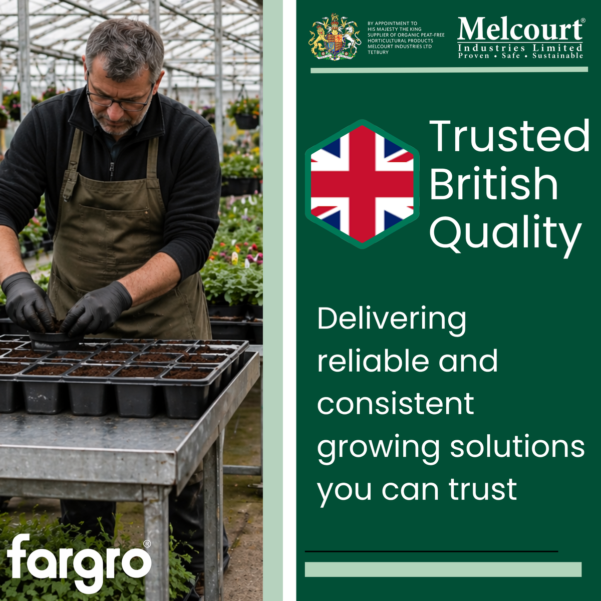 Melcourt SylvaGrow® Tub & Basket Compost, Peat-Free Growing Media for Containers and Hanging Baskets, 40L