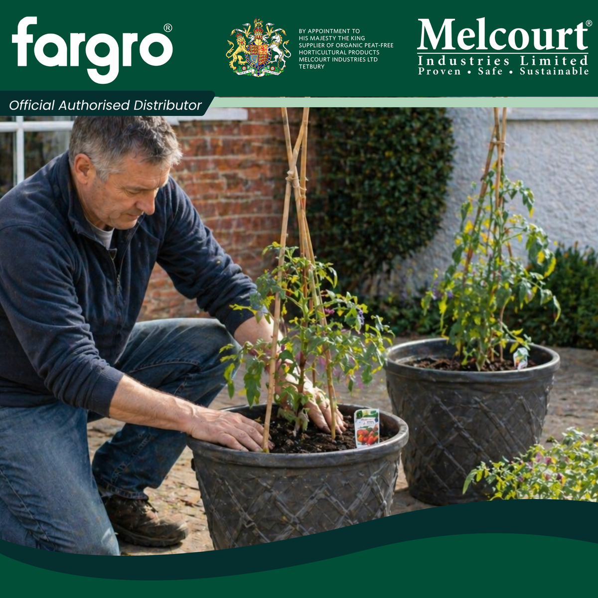 Melcourt SylvaGrow® Tub & Basket Compost, Peat-Free Growing Media for Containers and Hanging Baskets, 40L