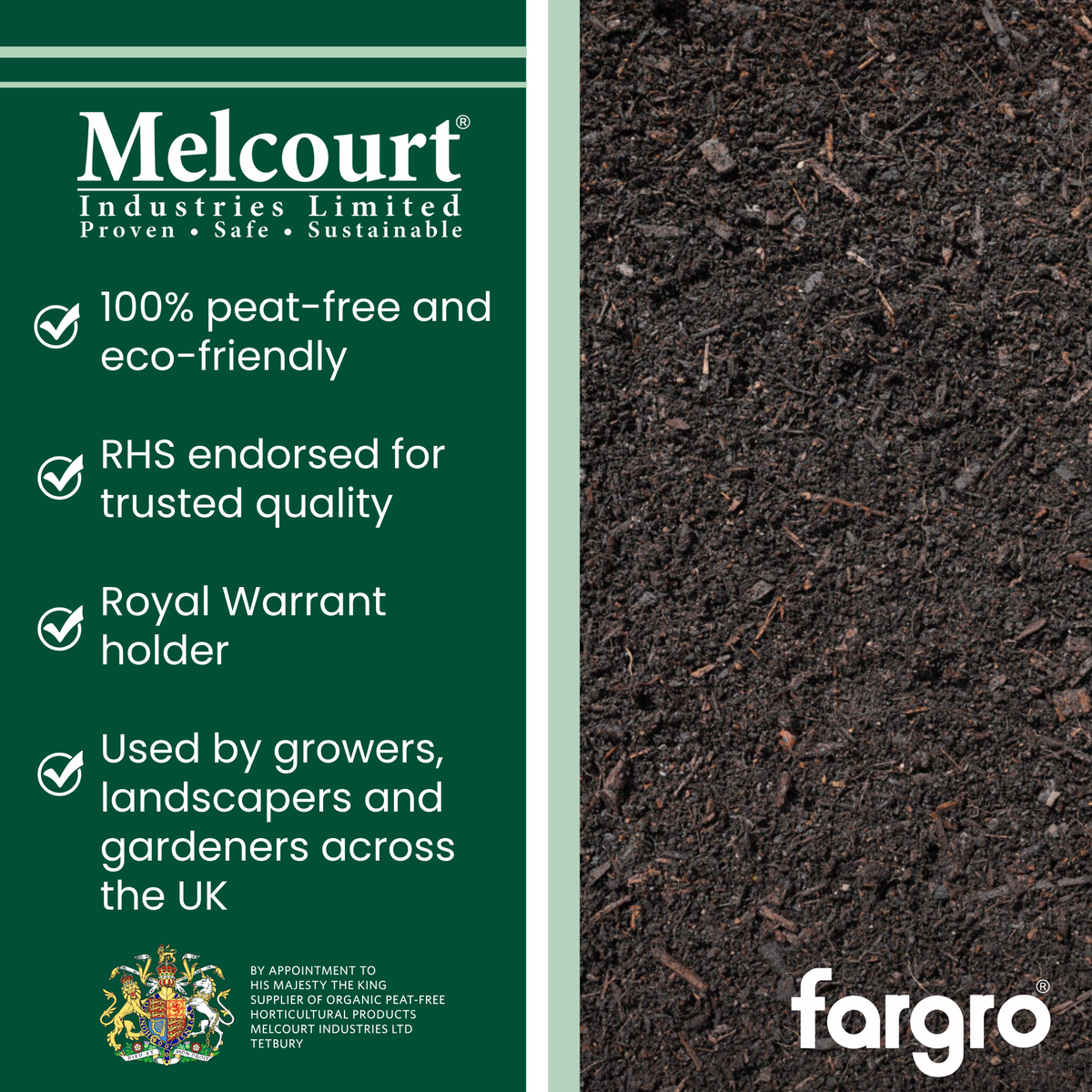 Melcourt SylvaGrow® Tub & Basket Compost, Peat-Free Growing Media for Containers and Hanging Baskets, 40L