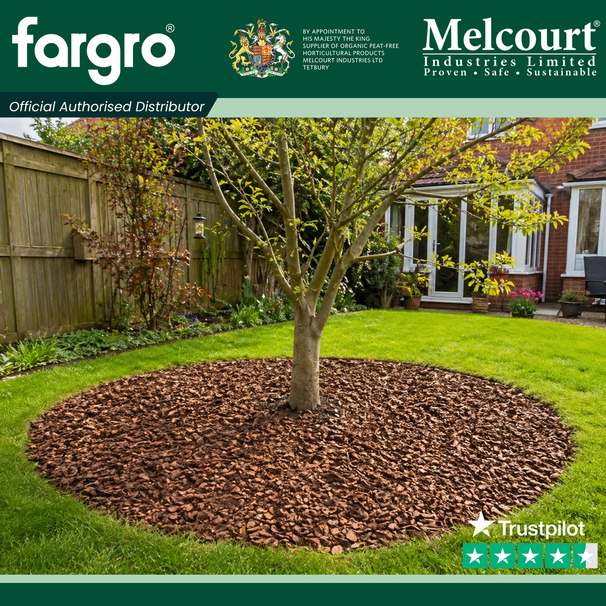 Melcourt Orchid Bark™ Professional Series, Coarse Pine Bark Growing Media 15–35mm, 60L