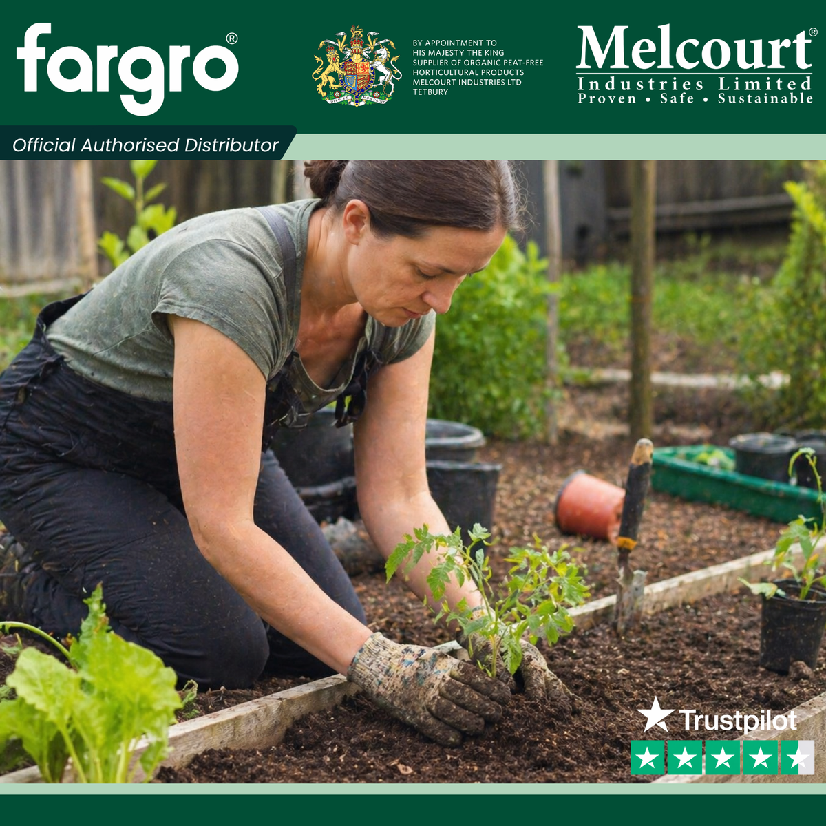 Melcourt SylvaGrow® Farmyard Soil Improver (Single Bag), Peat-Free Organic Manure for Beds and Borders, 50L (Copy)