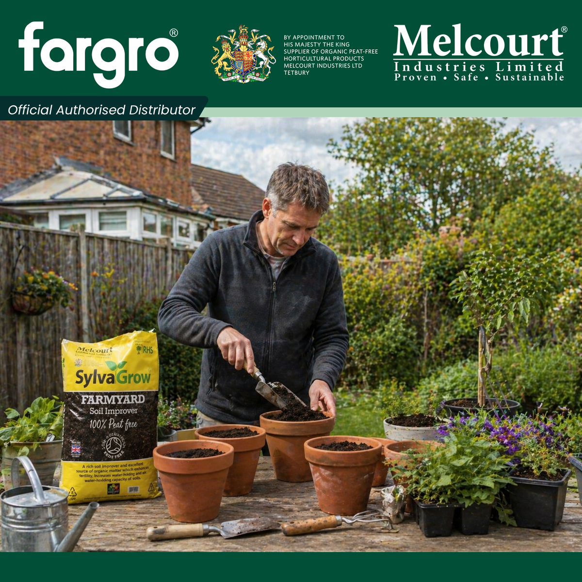 Melcourt SylvaGrow® Farmyard Soil Improver (Single Bag), Peat-Free Organic Manure for Beds and Borders, 50L (Copy)