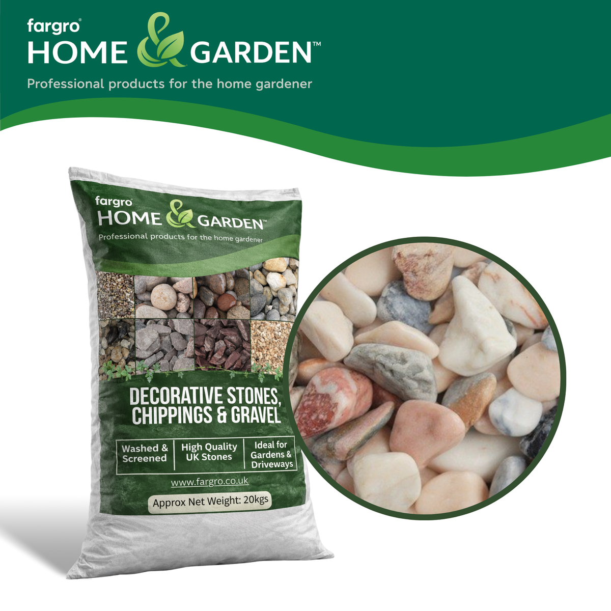 Flamingo Pebbles 20-50mm 20kg