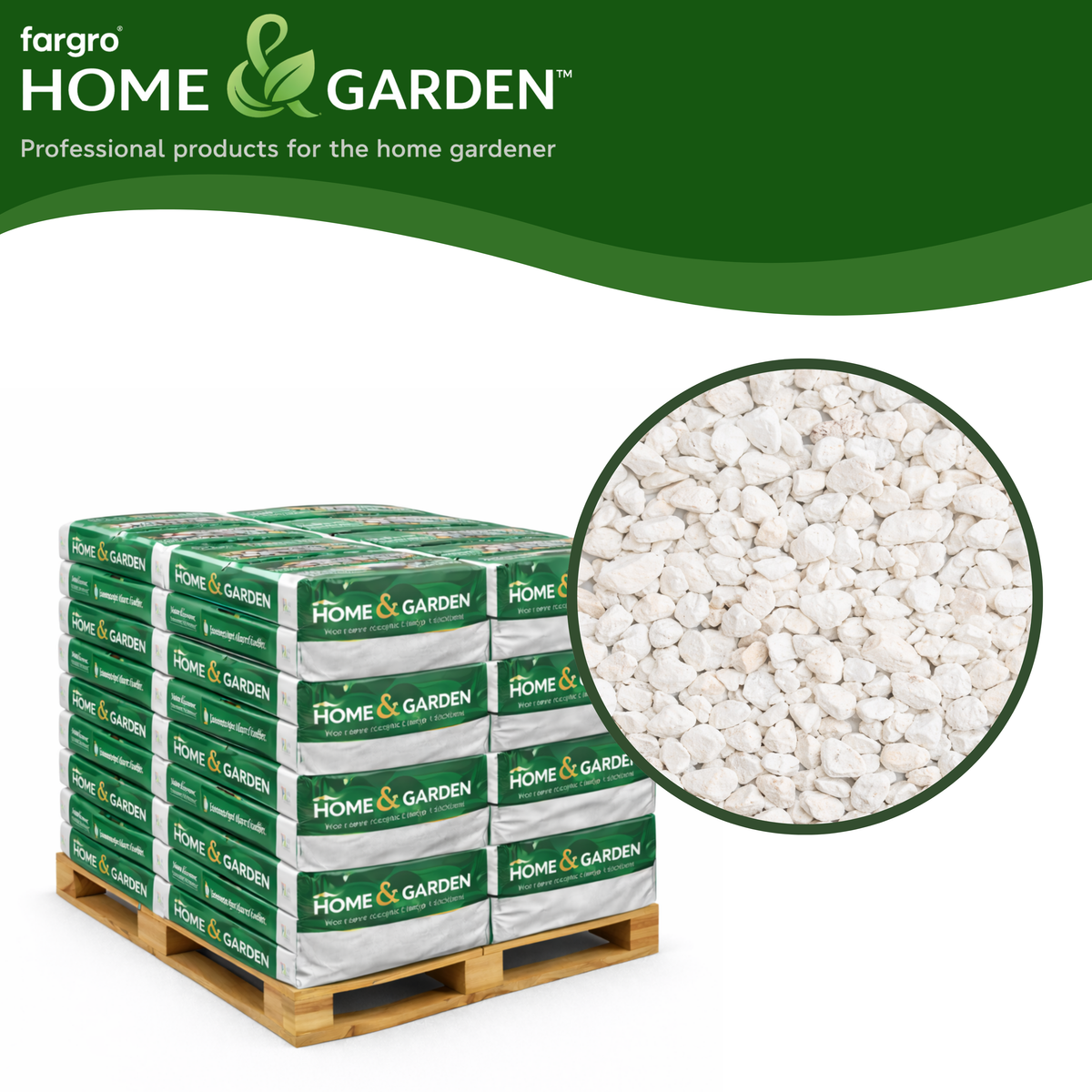 Arctic White Chippings Landscaping Stone Chippings 10mm for Driveways and Paths - Bulk Pallet 20kg x 50 bags