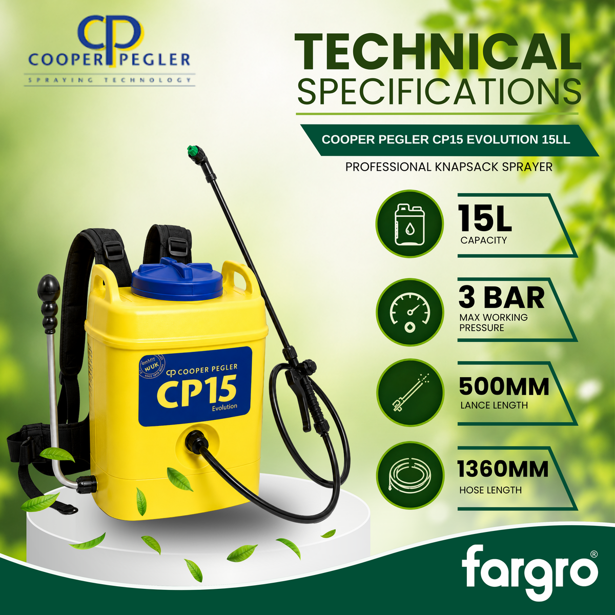 Cooper Pegler Knapsack Sprayer Evolution CP15