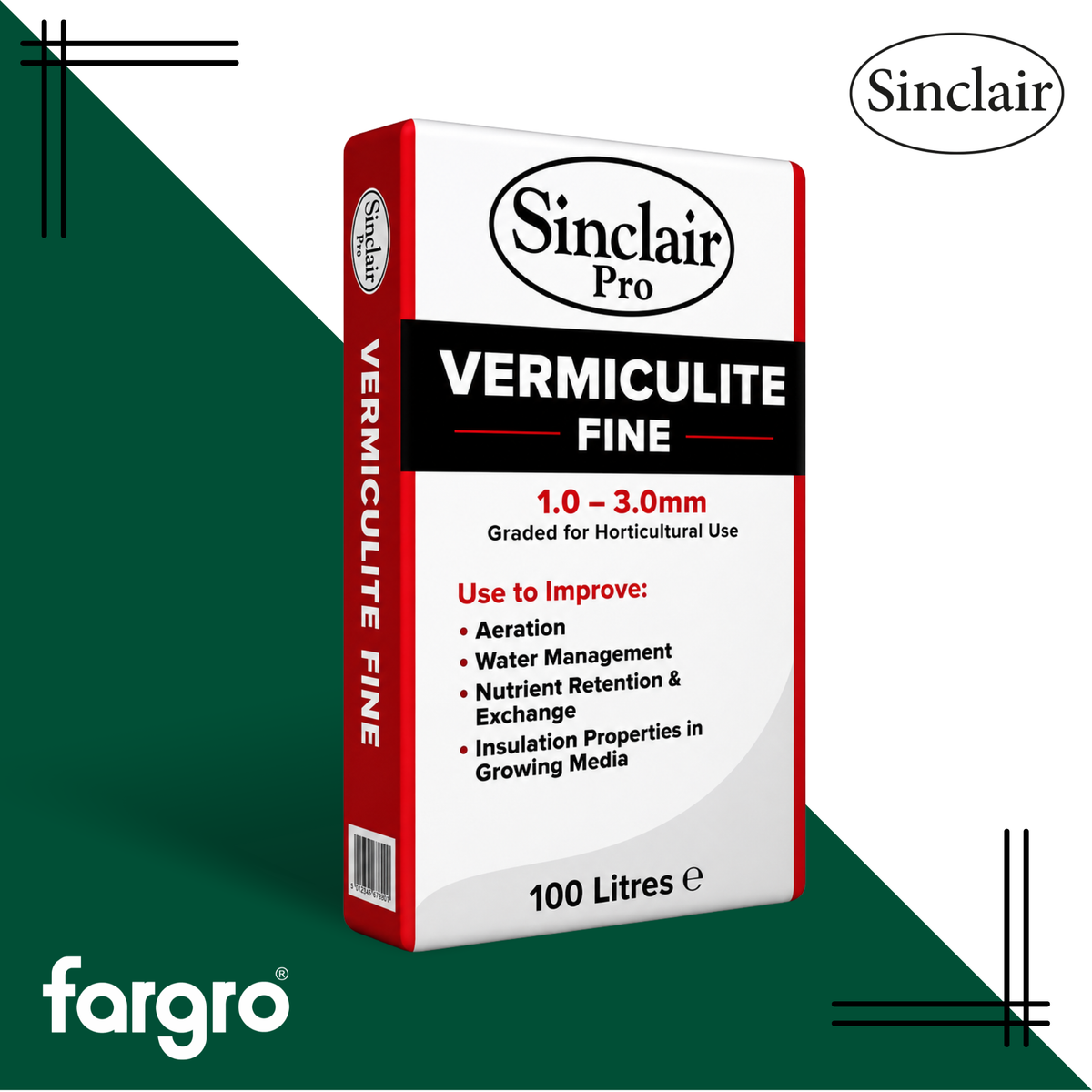 Sinclair Fine Vermiculite 1-3mm 100L | Soil Conditioner & Seed Sowing Vermiculite