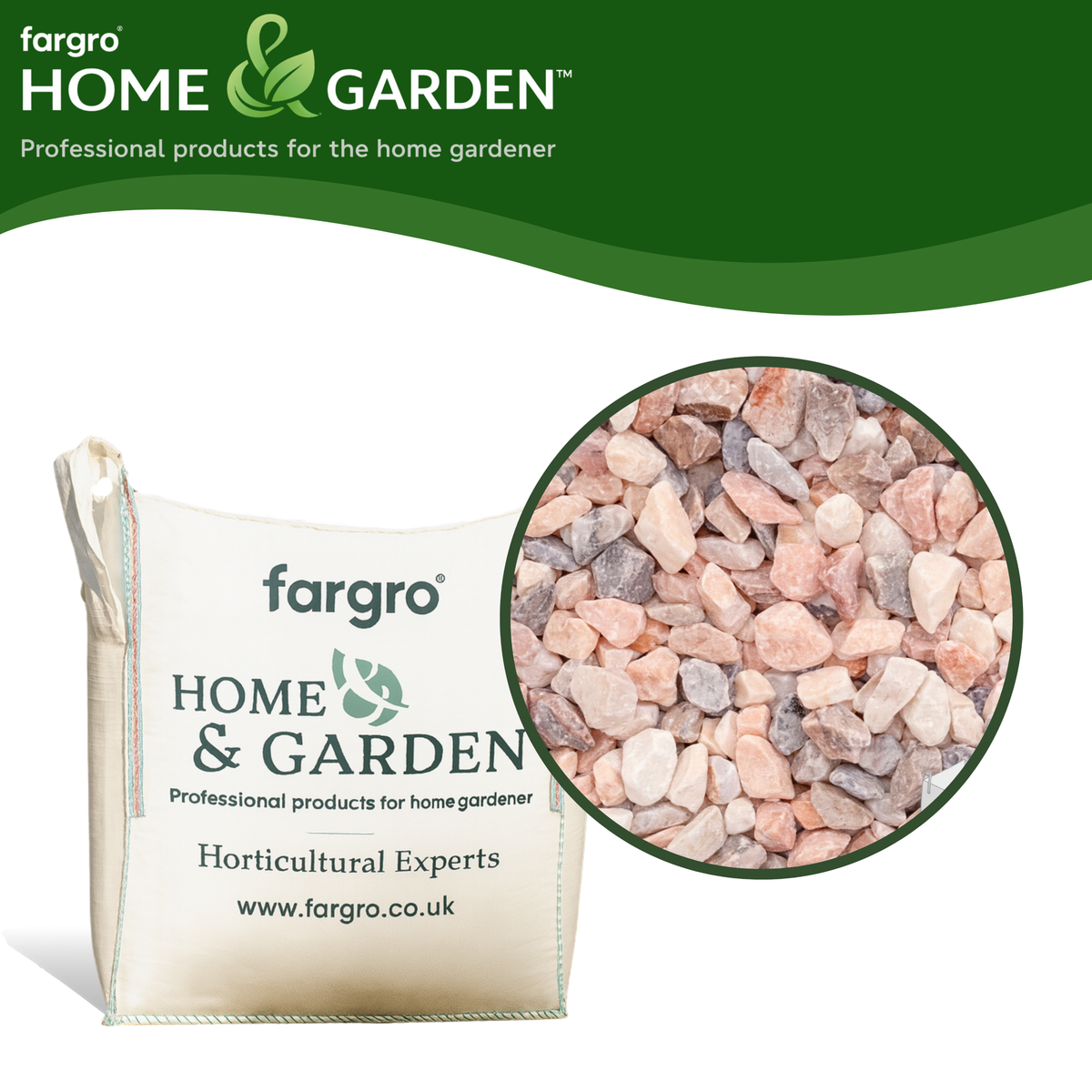 Flamingo Stone Chippings 14-20mm Bulk Bag