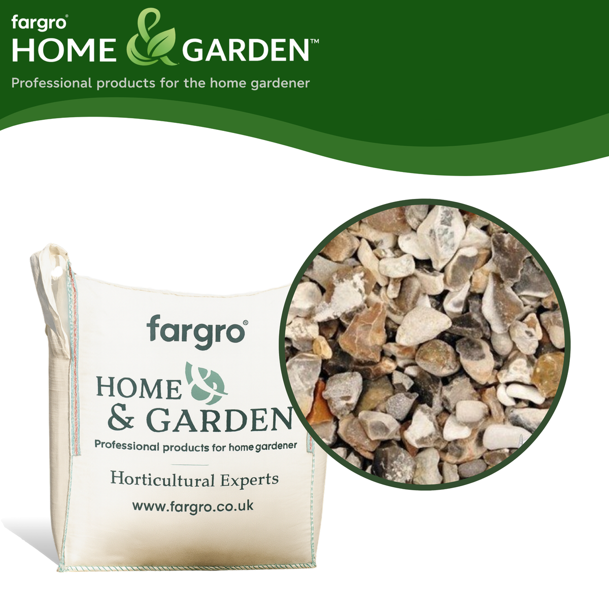 Moonstone Flint Chippings 20mm Bulk Bag