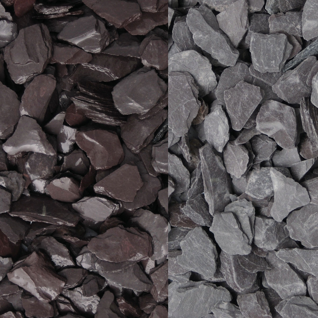 Blue Slate Chippings 20 mm Decorative Garden and Pathway Stones 20 kg Bag