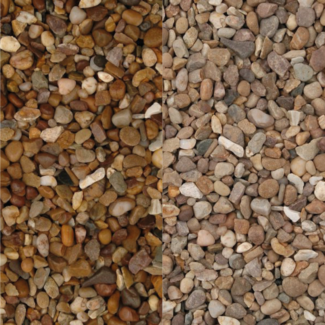 Natural Pea Gravel 10mm - Fish Friendly Decorative Garden Gravel for Paths & Water Features 20kg Bag
