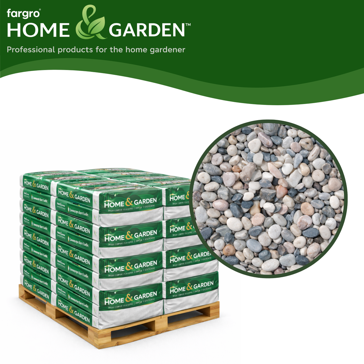 Flamingo Pebbles 20-50mm - Pallet (50) 20kg bags