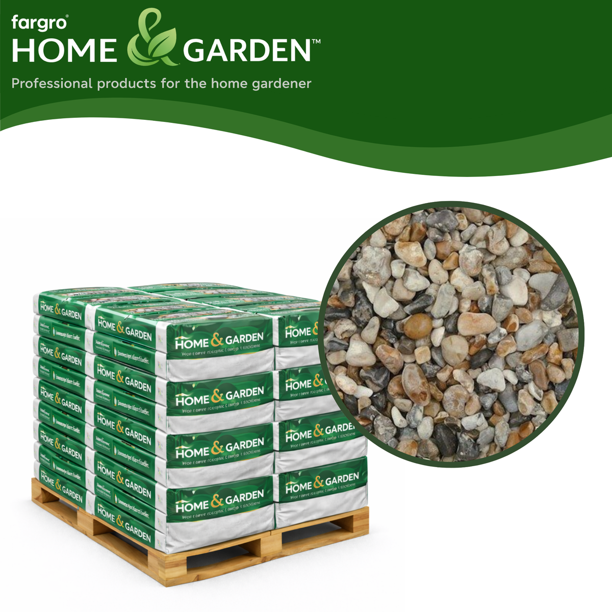 Seashore Decorative Gravel 10-20mm - Pallet (50) 20kg bags