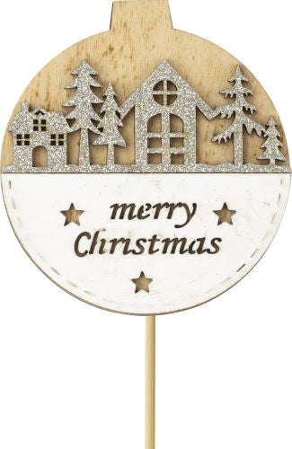 Label Merry Christmas Scene