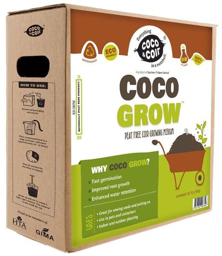 Coco & Coir&reg; Coco Grow Peat-Free Coir Growing Medium, High Porosity Soil 5kg