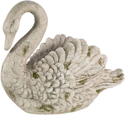 Decorative Graceful Swan Garden Planter L44 W44 H37cm, 3.2kg, Outdoor Planter
