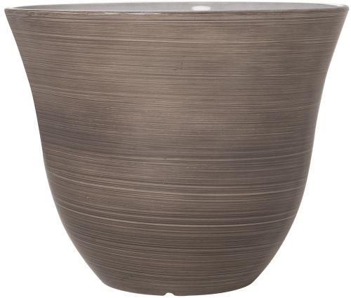 Sofia Glossy Planter 23cm - Grey Swirl