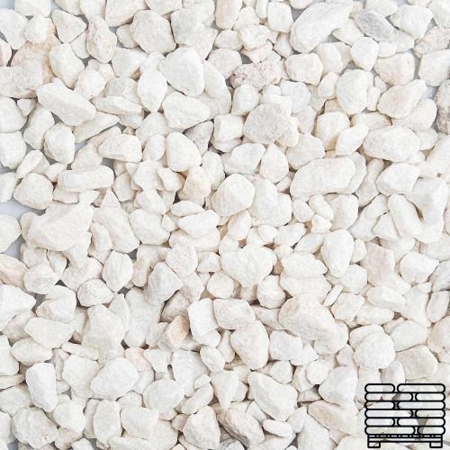 Arctic White Chippings Landscaping Stone Chippings 10mm for Driveways and Paths - Bulk Pallet 20kg x 50 bags