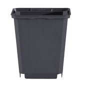7cm Square Heavyweight Black Plant Pot x 10