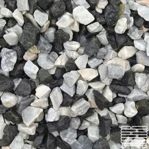 Black Ice Stone Chippings 14-20mm - Pallet (50) 20kg bags