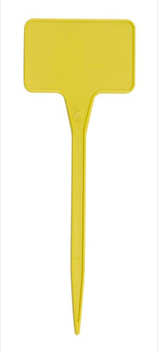 Yellow 13.5cm T Shaped Plant Labels  (Set of 10)