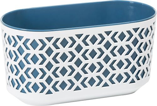 Aztec Trough 40cm - White/Blue