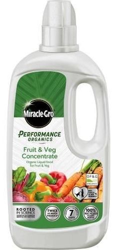 Miracle-Gro Performance Organics Fruit & Veg Concentrated Liquid Plant Food 1lt