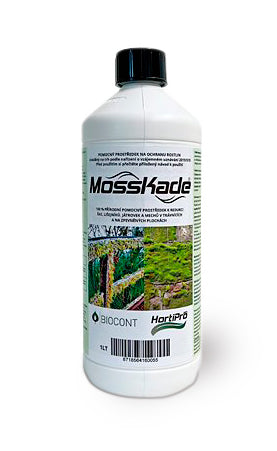 MOSSKADE® Liverwort, Algae & Moss Killer for Hard Surfaces & Lawns 1Ltr