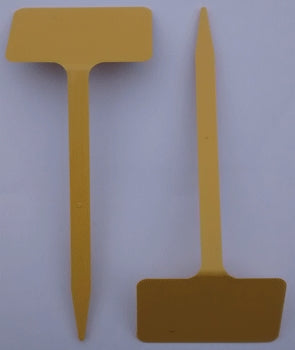 Yellow 19cm Angle Head Plant Labels x 10