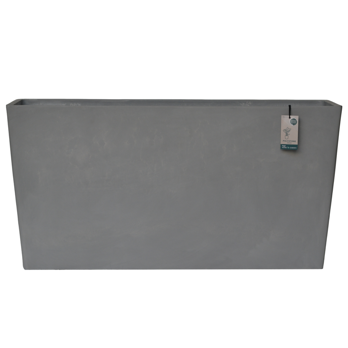 FHG™ Polystone Rectangular Trough Garden Planter, Outdoor Large Plant Pot