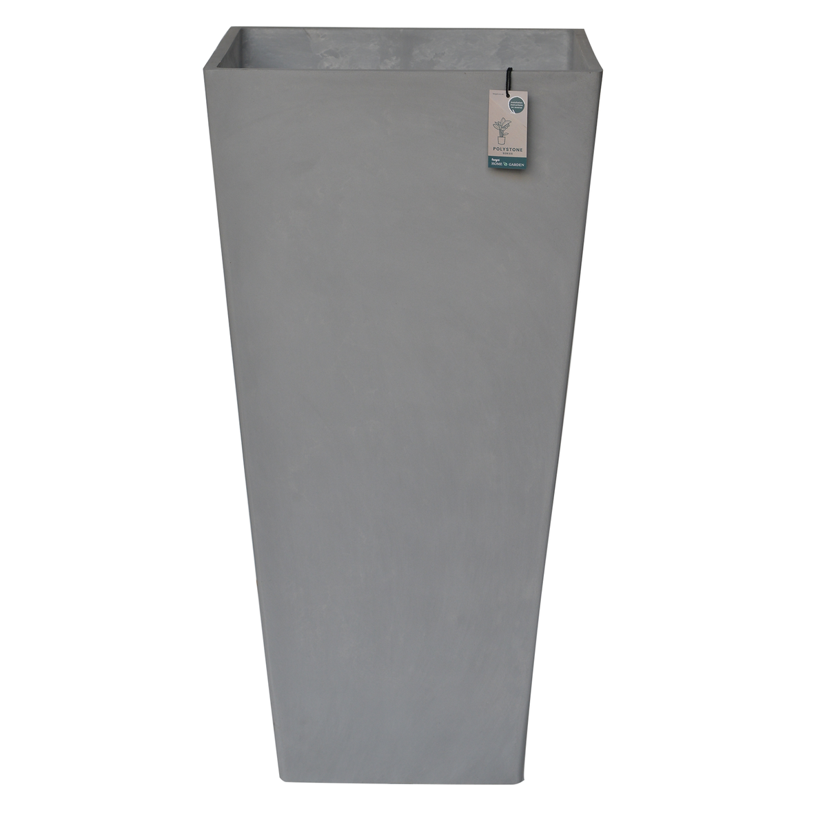 FHG™ Polystone Tapered Tall Garden Planter, Patio Plant Pots, Outdoor Garden Planter