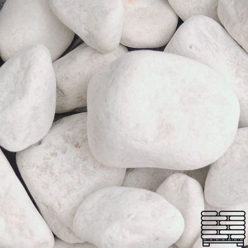 White Cobbles 40mm-90mm - Pallet (50) 20kg bags