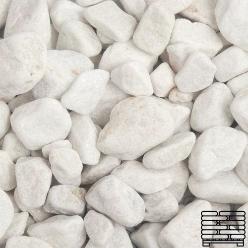White Pebbles 20-40mm - Pallet (50) 20kg bags