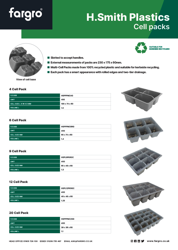 H.Smith Plastics Cell Packs