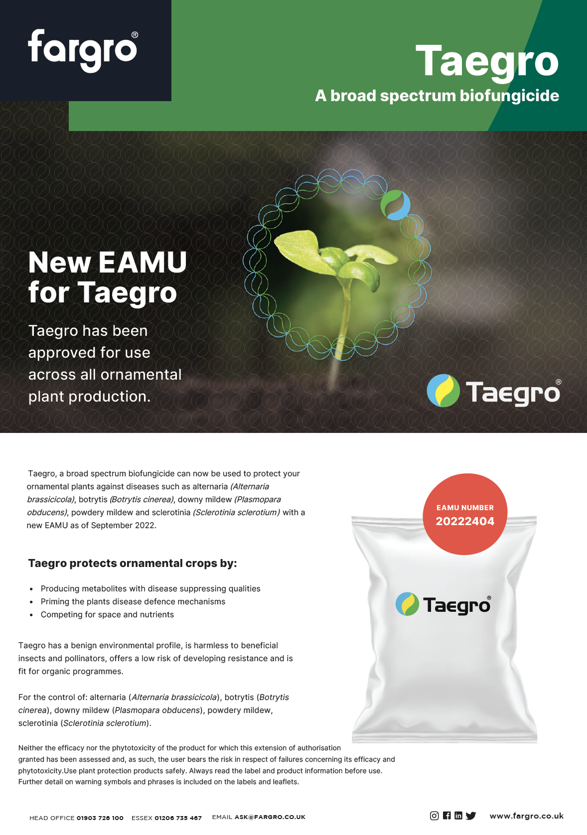 New EAMU for Taegro