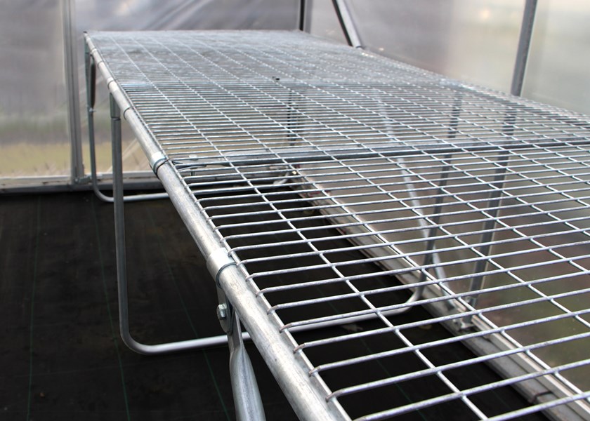 Modular static galvanised steel benching