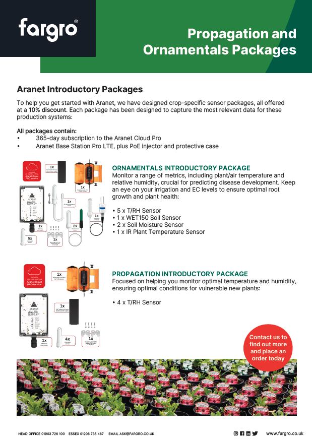 Propagation and Ornamentals Package