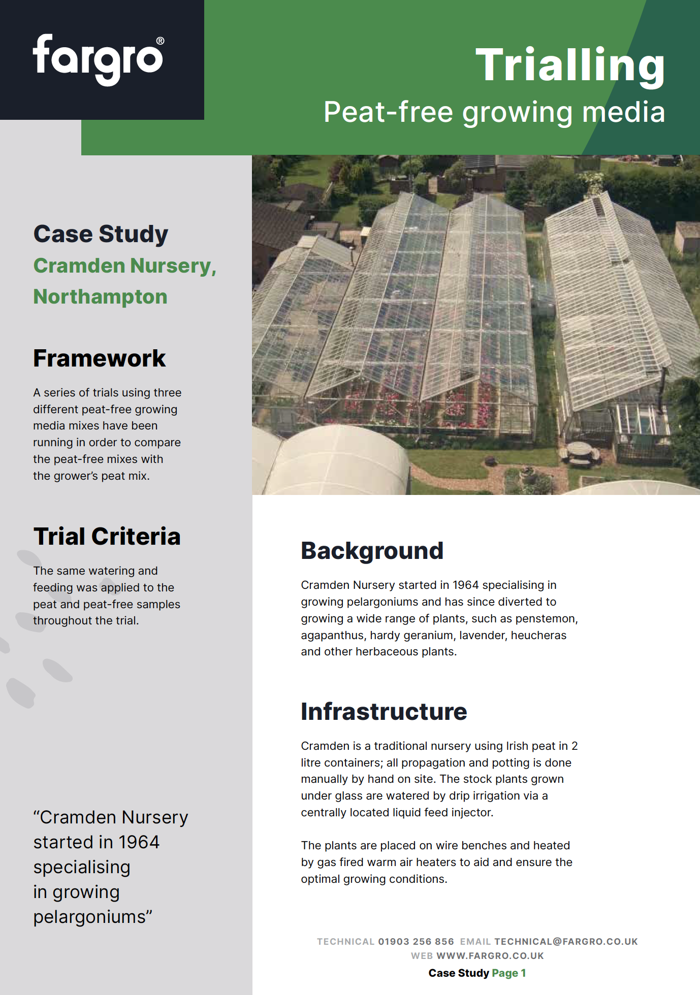 Cramden Nursery peat-free trial